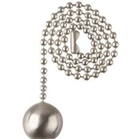 Westinghouse Brushed Nickel Beaded Ball Pull Chain, 12 In.