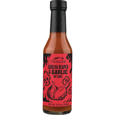 Traeger Carolina Reaper & Garlic Hot Barbeque Sauce, 8.75 oz.