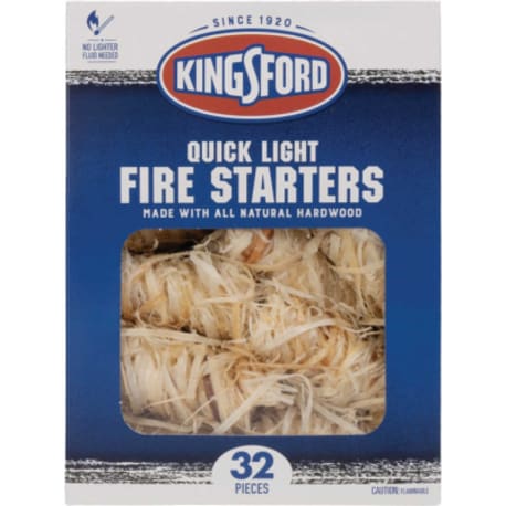 Kingsford All Natural Wooden Fire Starter Rolls, 32 Pack