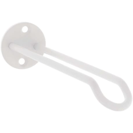 National White Steel Wall Base Plant Hanger, 7 in.