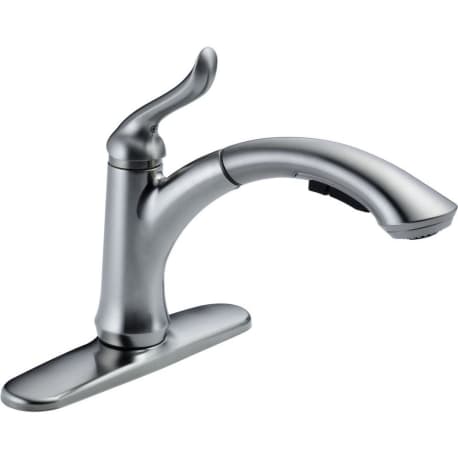 Delta Linden Arctic Stainless Single Handle Pull Out Kitchen Faucet