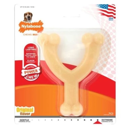 Nylabone Original Flavor Wolf Power Chew Wishbone