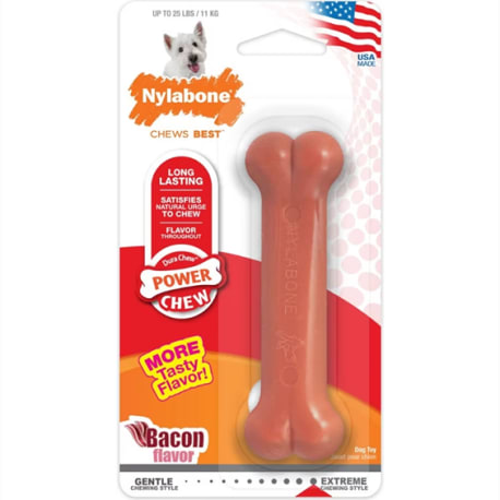 Nylabone Bacon Flavor Regular Power Chew Bone