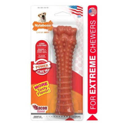 Nylabone Bacon Flavor Souper Power Chew Bone