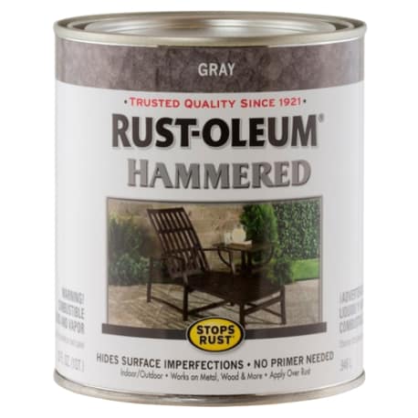 Rust-Oleum Gray Hammered Paint, 1 Quart