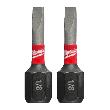 Milwaukee SHOCKWAVE™ 1" Impact Slotted Bits, 2-Pack