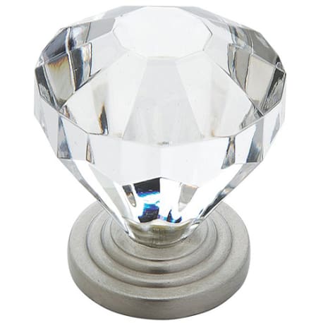 Amerock Luminous Satin Nickel Clear Acrylic Knob, 1.25 in.