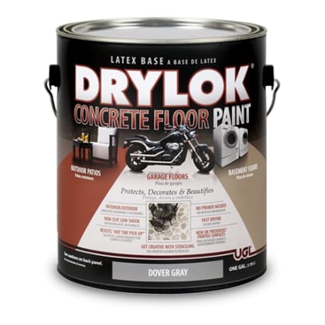 DRYLOK Dover Gray Latex Base Concrete Floor Paint, 1 Gallon