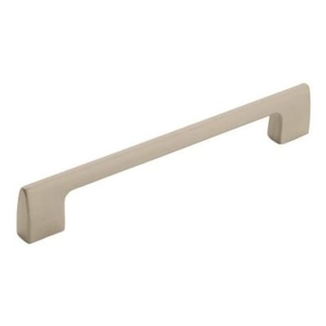 Amerock Riva 6-5/16" Center-to-Center Satin Nickel Cabinet Pull