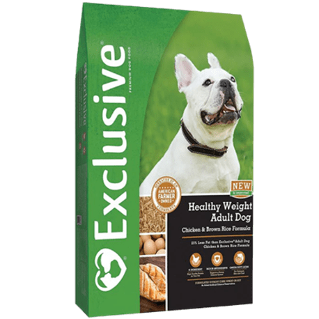 Exclusive Chicken & Brown Rice Reduced Fat Adult Dry Dog Food, 15 lb.