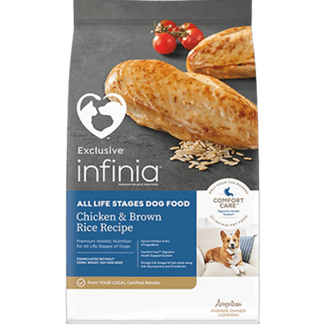 Infinia Chicken & Brown Rice Adult Dry Dog Food, 15 lb.