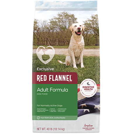 Exclusive Red Flannel Adult Dry Dog Food, 40 lb.