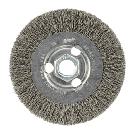 Milwaukee 4" Crimped Wire Brush Wheel