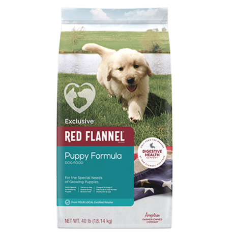 Exclusive Red Flannel Puppy Formula Dry Dog Food, 40 lb.