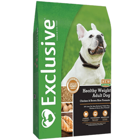 Exclusive Chicken & Brown Rice Reduced Fat Adult Dry Dog Food, 30 lb.