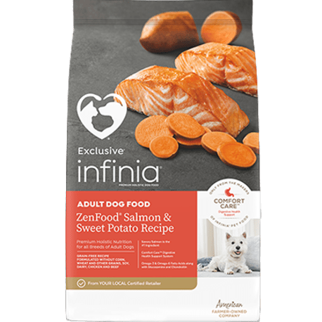 Infinia ZenFood Salmon & Sweet Potato Dry Dog Food, 30 lb.