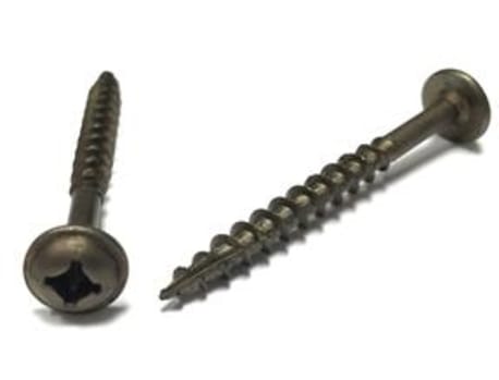 Pan American Screw Round Washer Head Wood Screw 8 x 1-1/4