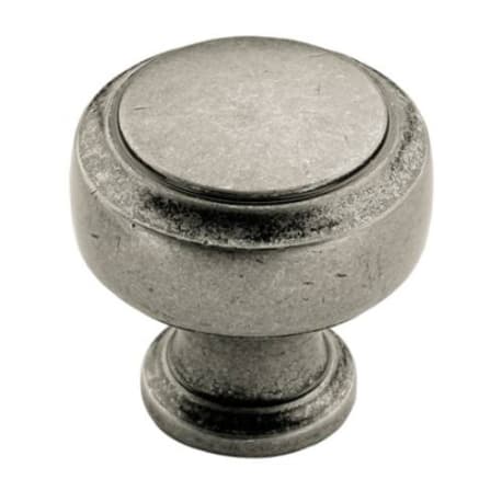 Amerock Highland Ridge Antique Pewter Round Knob, 1-3/16 in.