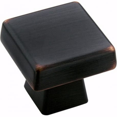 Amerock Blackrock Oil Rubbed Bronze Square Knob, 1-3/16 in.