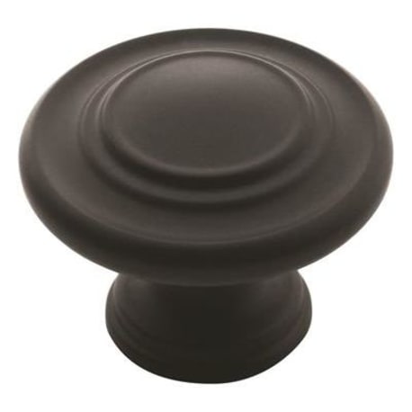 Amerock Inspirations 1-5/16" Diameter Matte Black Cabinet Knob