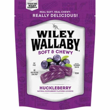 Wiley Wallaby Wallaby Huckleberry Liquorice Candy, 10 oz.