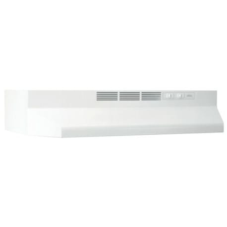 Broan® 24-Inch Ductless Under-Cabinet Range Hood w/ Easy Install System, White