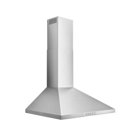 Broan® 30-Inch Convertible Wall-Mount Pyramidal Chimney Range Hood, 450 Max CFM, Stainless Steel