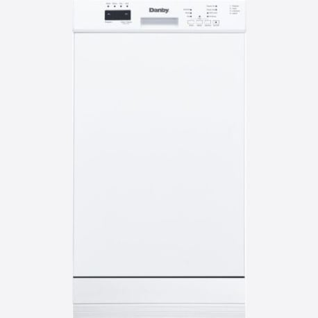 Danby 18" Built-in Dishwasher with Front Controls (White)