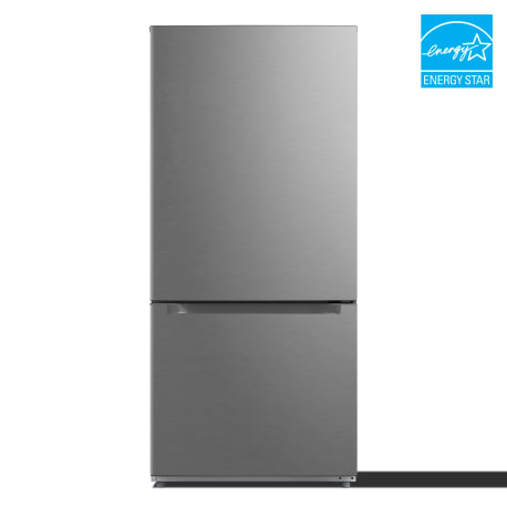 Element Electronics 18.7 cu. ft. Bottom Freezer Refrigerator - Stainless Steel, ENERGY STAR