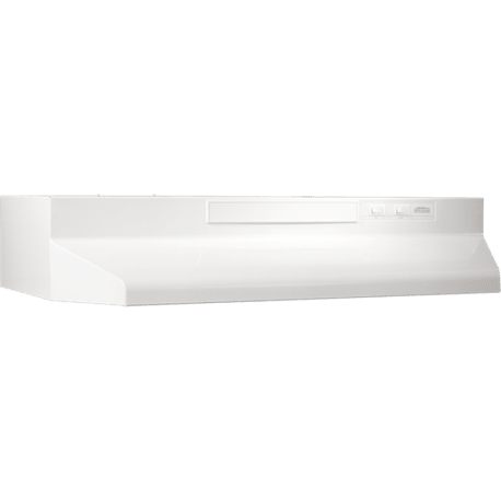 Broan 30" Convertible Range Hood, White-on-White