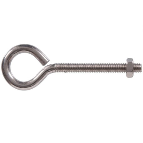 Hillman 1/4-20 x 2-5/8 In. Stainless Steel Eye Bolt with Hex Nut