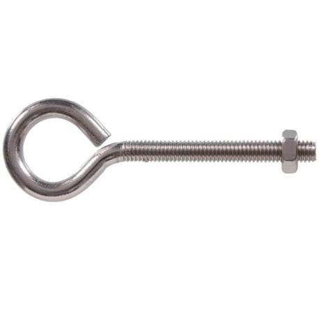 Hillman 5/16-18 x 3-1/4 In. Stainless Steel Eye Bolt with Hex Nut