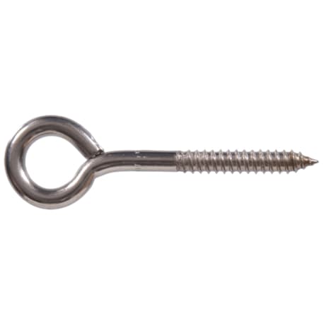 Hillman 3/8 X 4-1/2 In. Stainless Steel Lag Thread Screw Eye