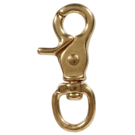 Hillman Solid Brass Trigger Snaps with Round Swivel Eye, 1/2 x 2-9/16 in.