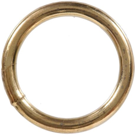 Hillman .262 in. Wire x 2 in. Inside Diameter Brass-Plated Welded Ring