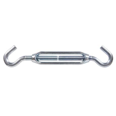 Hillman 3/8-16 x 16-1/4 In. Hook & Hook Turnbuckle, Zinc-Plated