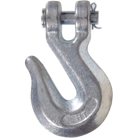 Hardware Essentials Zinc-Plated Steel Chain Hook with Clevis Grab Hook, 5/16"