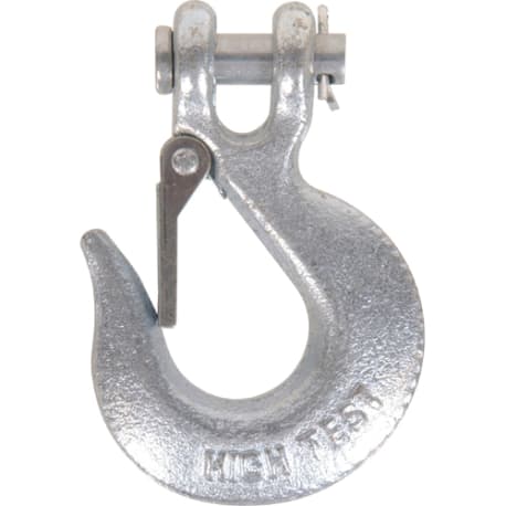 Hardware Essentials Zinc-Plated Steel Clevis Slip Hook with Latch, 1/4"