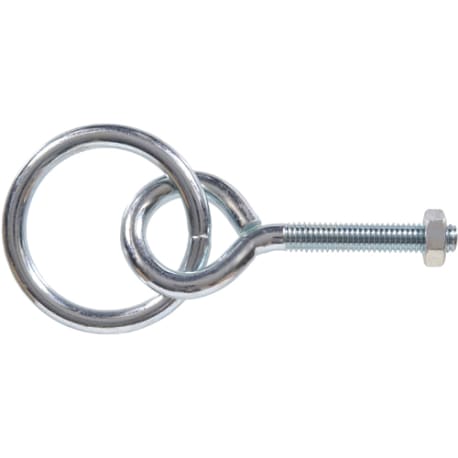 Hillman Zinc-Plated Style Hitching 2"Ring, 3/8 x 3-3/4" Eye Bolt