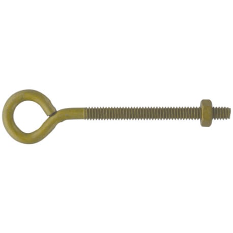 Hillman Gold-Plated Eye Bolt w/ Hex Nut, 5/16"-18 x 5"