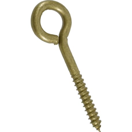 Hillman Gold-Plated Screw Eye Bolt, 3/8" x 4-1/2"