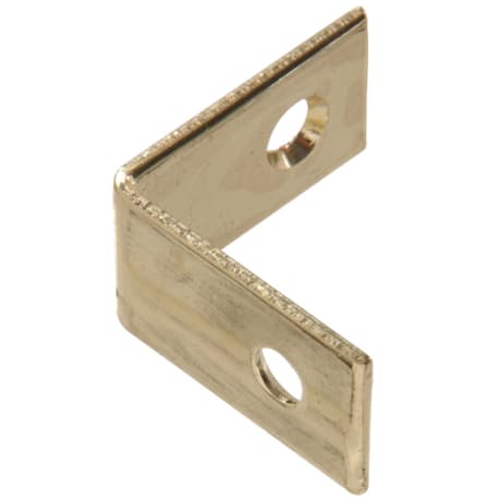 Hillman Bright Brass Solid Brass Corner Brace, 1 in.