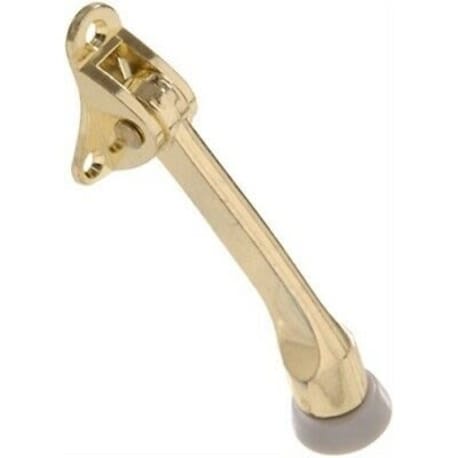 Hillman Brass Kickdown Door Stop, 4 in.