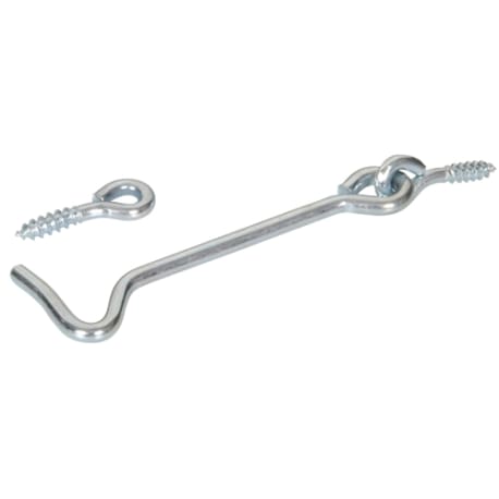 Hillman 6 in. Gate Hook & Eyes Zinc-Plated