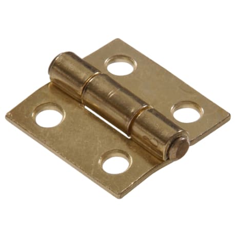 Hillman 2-1/2 in. Light Narrow Hinge with Fixed Pin Brass Finish