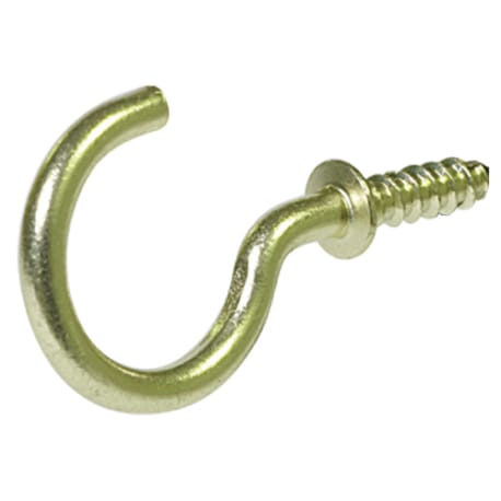 Hillman 3/4 In. Solid Brass Cup Hook 50-Pack