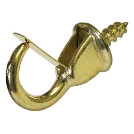 Hillman  7/8 In. Safety Cup Hook, Brass-Plated