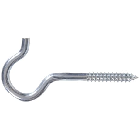 Hillman .162 x 2-9/16 In. Zinc-Plated Round Ceiling Type Screw Hook