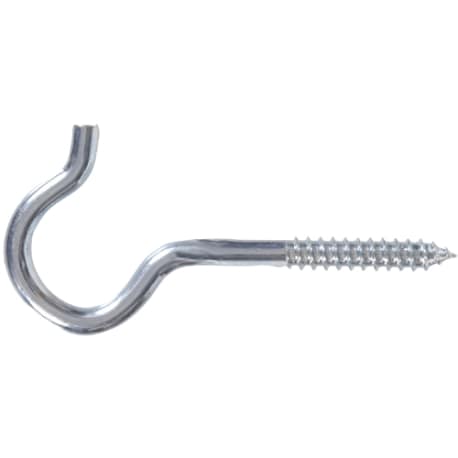 Hillman .192 x 3-3/8 In. Zinc-Plated Round Ceiling Type Screw Hook