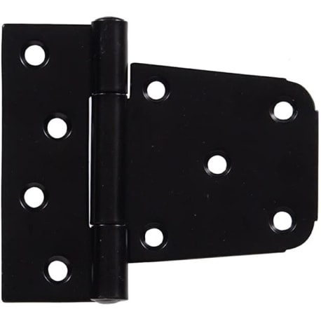 Hillman 3-1/2 in. Heavy Duty T-Hinge Black for 2x4 or 4x4 Post Applications